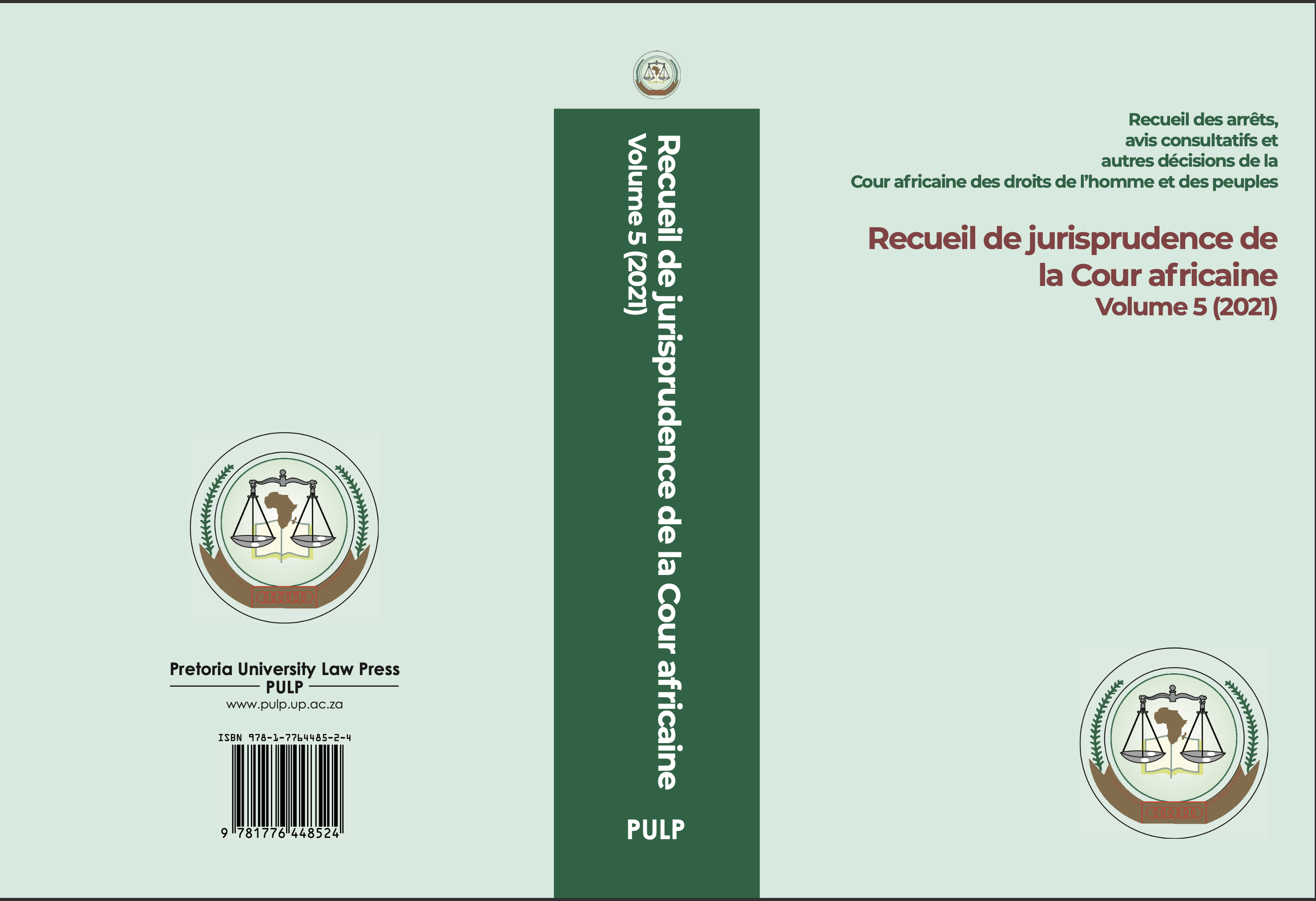 RECUEIL DE JURISPRUDENCE DE LA COUR AFRICAINE VOLUME 5 (2021)