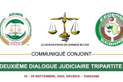 DEUXIÈME DIALOGUE JUDICIAIRE TRIPARTITE: COMMUNIQUÉ CONJOINT