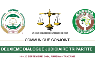 DEUXIÈME DIALOGUE JUDICIAIRE TRIPARTITE: COMMUNIQUÉ CONJOINT